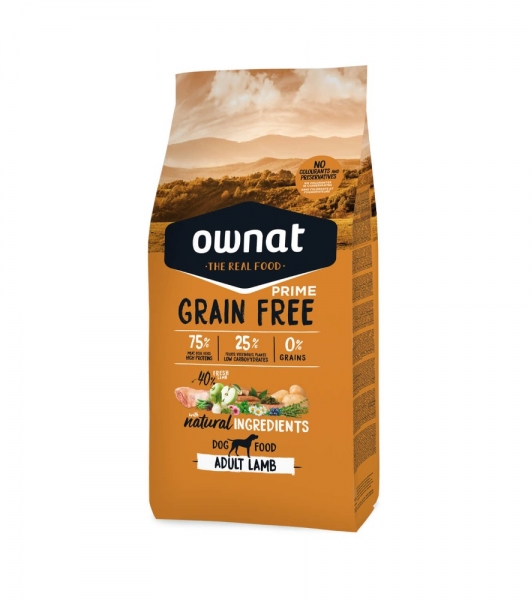 OWNAT GRAIN FREE PRIME Adult Lamb 3Kg DOG