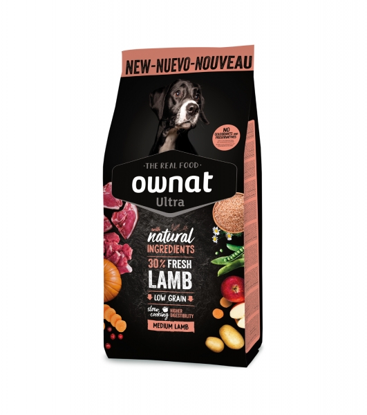 OWNAT ULTRA Medium Lamb&Rice Dog 3Kg