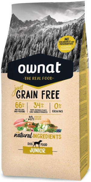 OWNAT GRAIN FREE JUST Junior 3Kg DOG