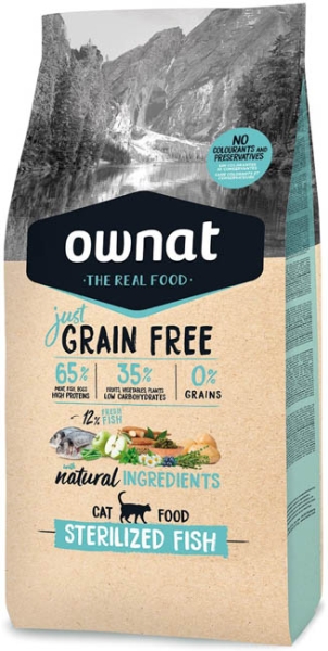 OWNAT GRAIN FREE JUST Sterilized Fish 1Kg CAT